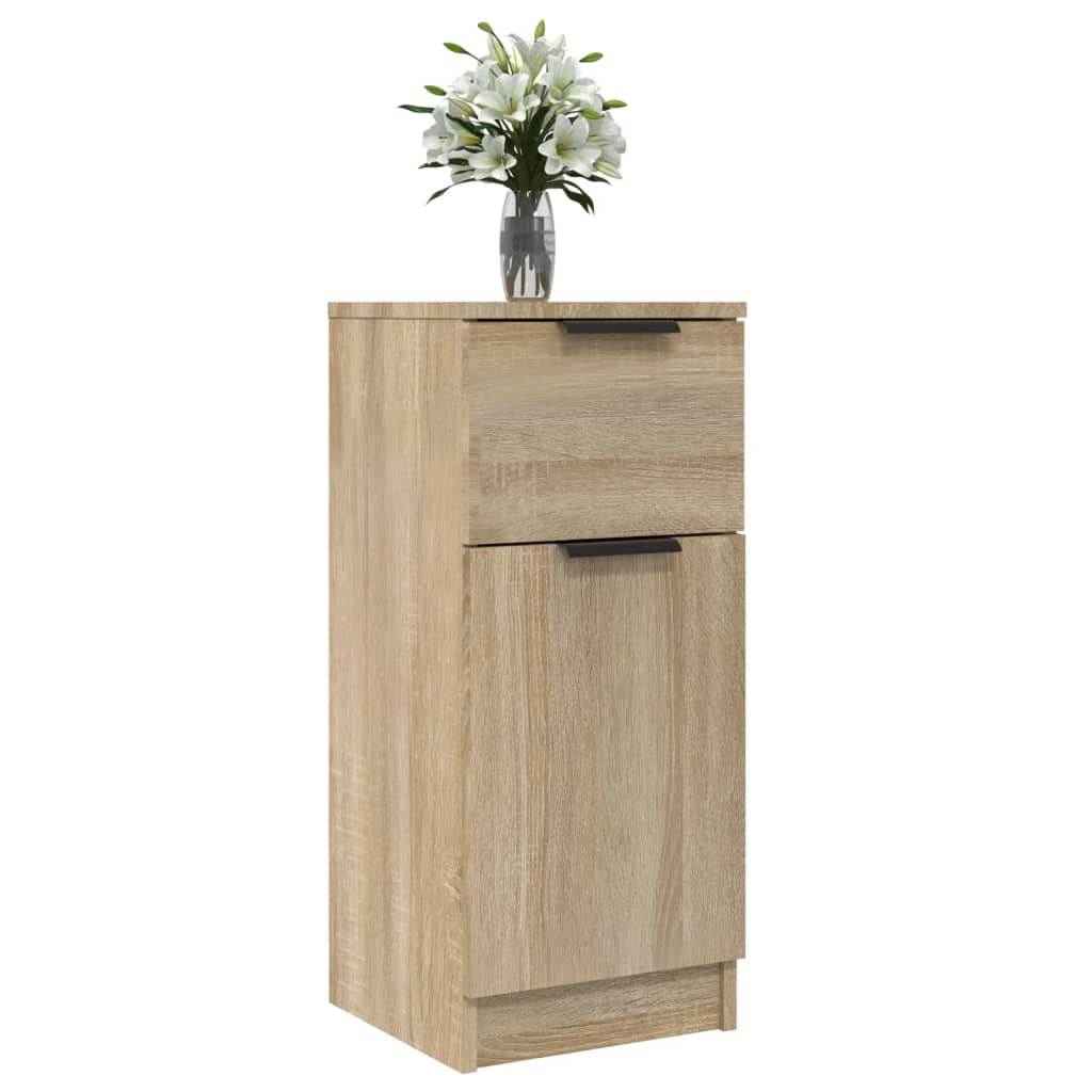 Skjenk Sonoma Eik 30X30X70 Cm Konstruert Tre
