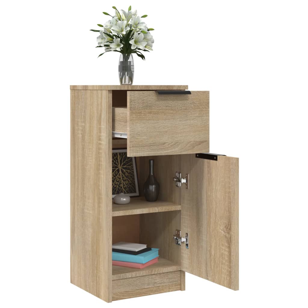 Skjenk Sonoma Eik 30X30X70 Cm Konstruert Tre