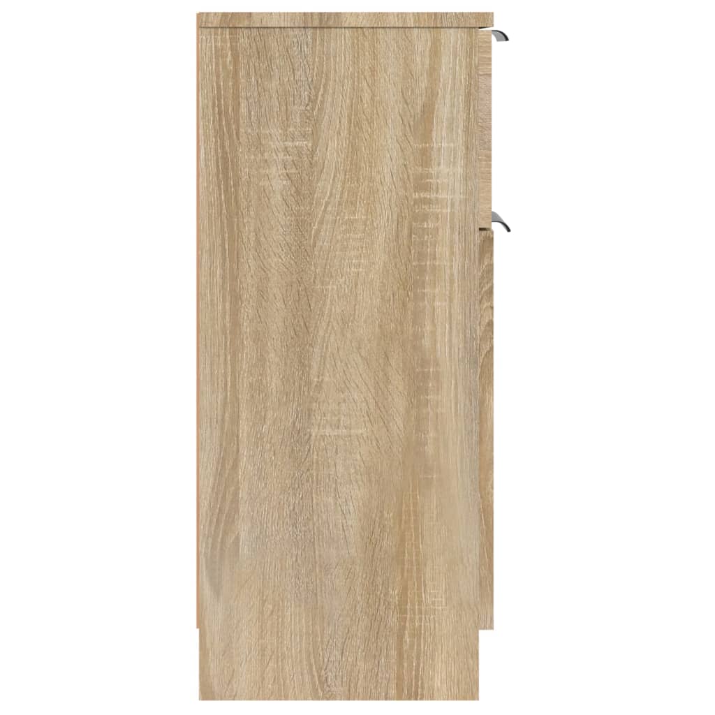 Skjenk Sonoma Eik 30X30X70 Cm Konstruert Tre