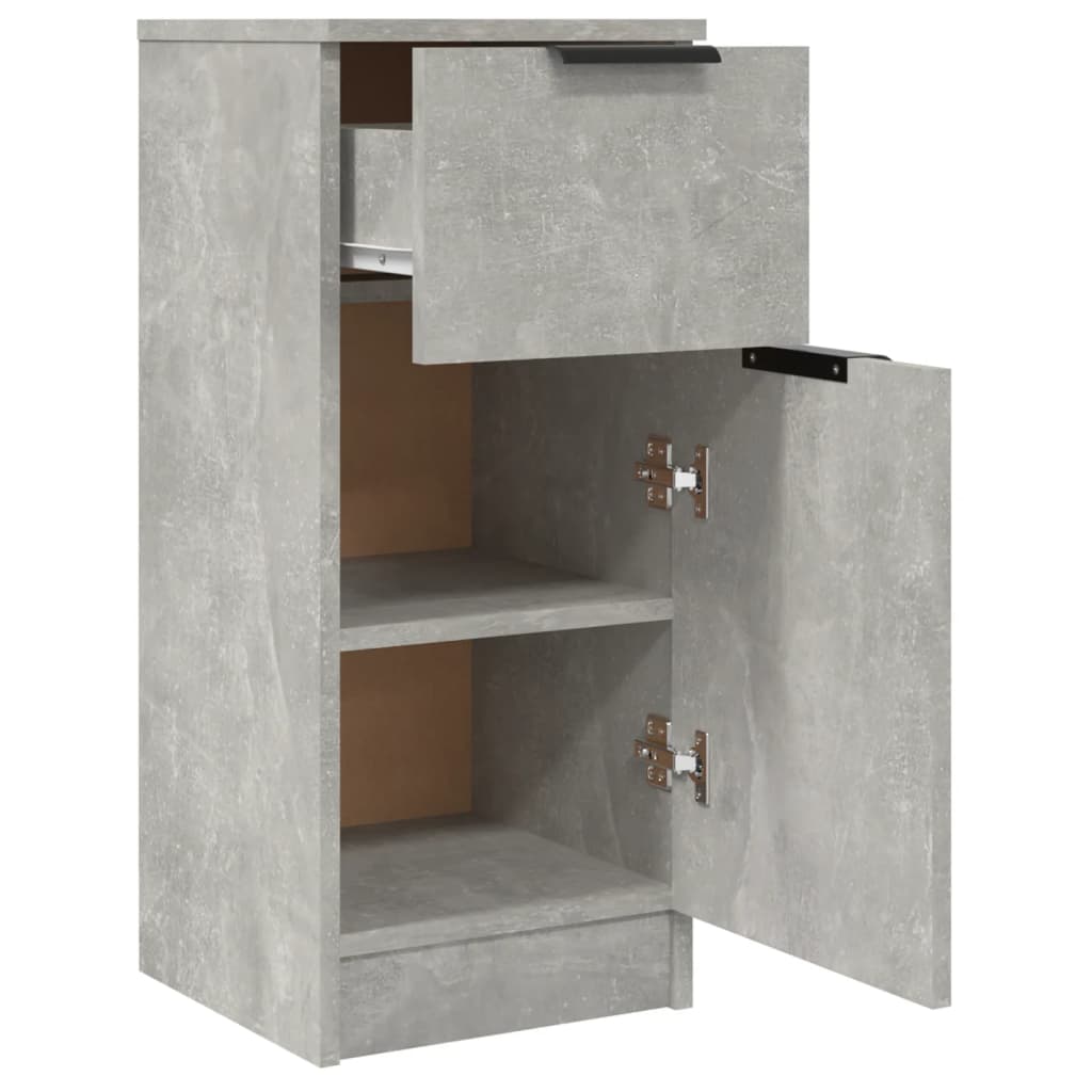 Skjenk Betonggrå 30X30X70 Cm Konstruert Tre