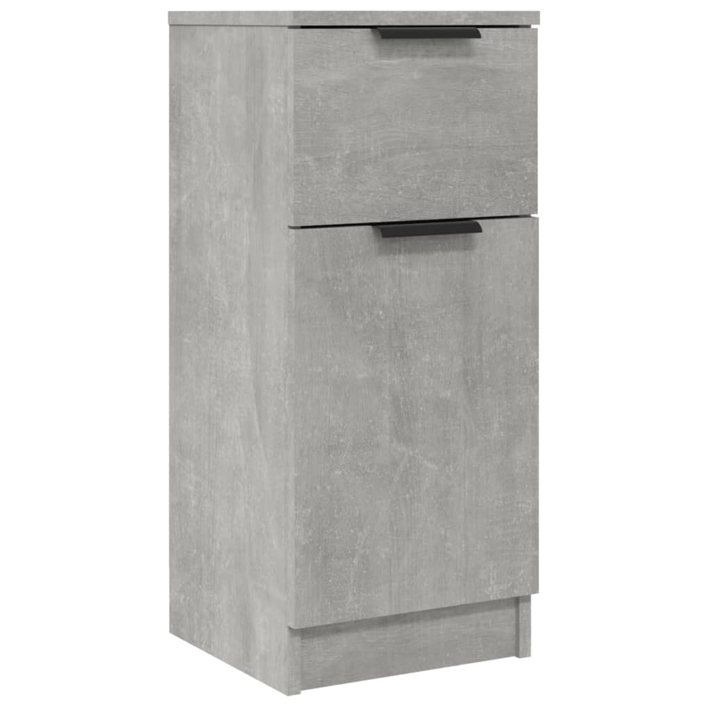 Skjenker 2 Stk Betonggrå 30X30X70 Cm Konstruert Tre
