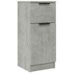 Skjenker 2 Stk Betonggrå 30X30X70 Cm Konstruert Tre