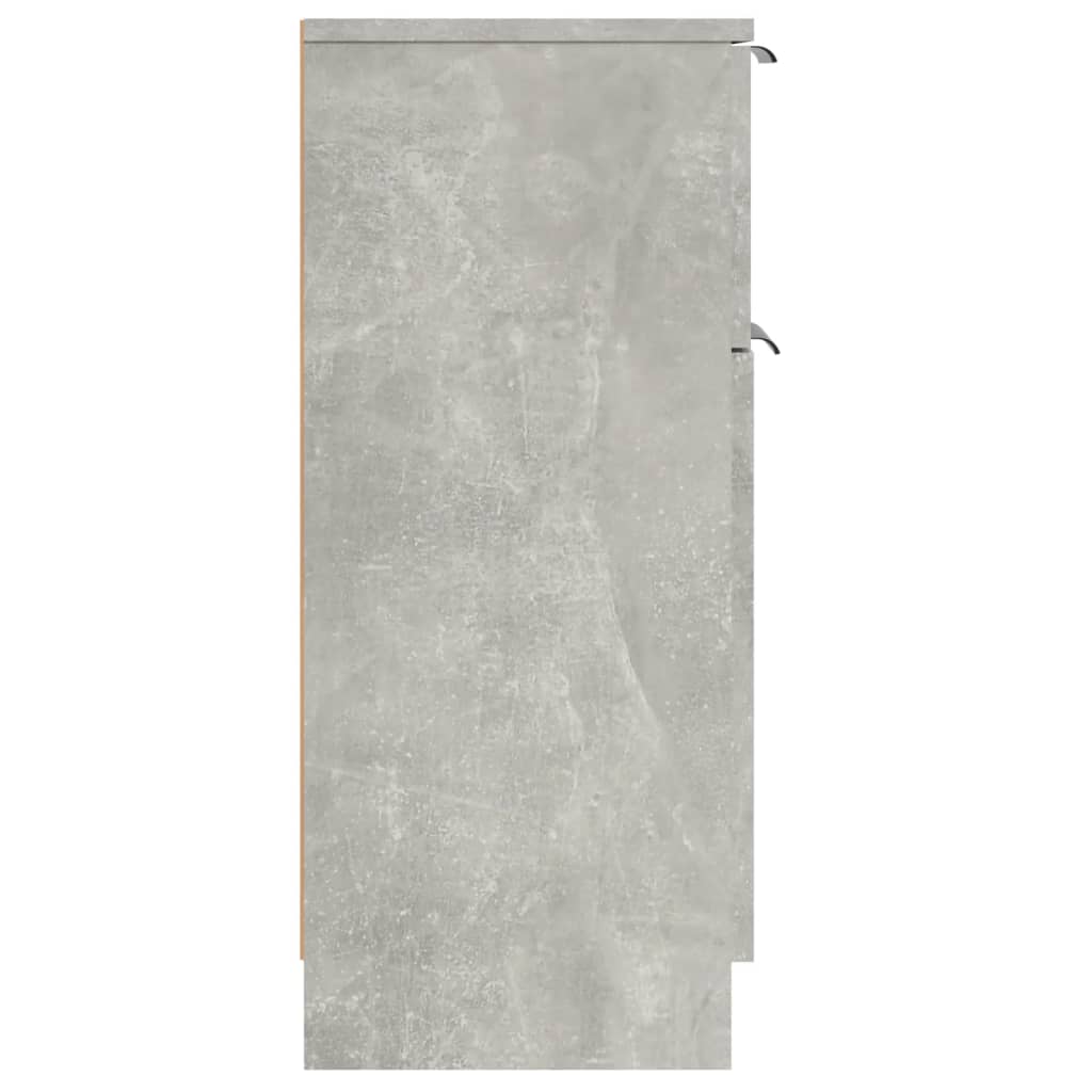 Skjenker 2 Stk Betonggrå 30X30X70 Cm Konstruert Tre