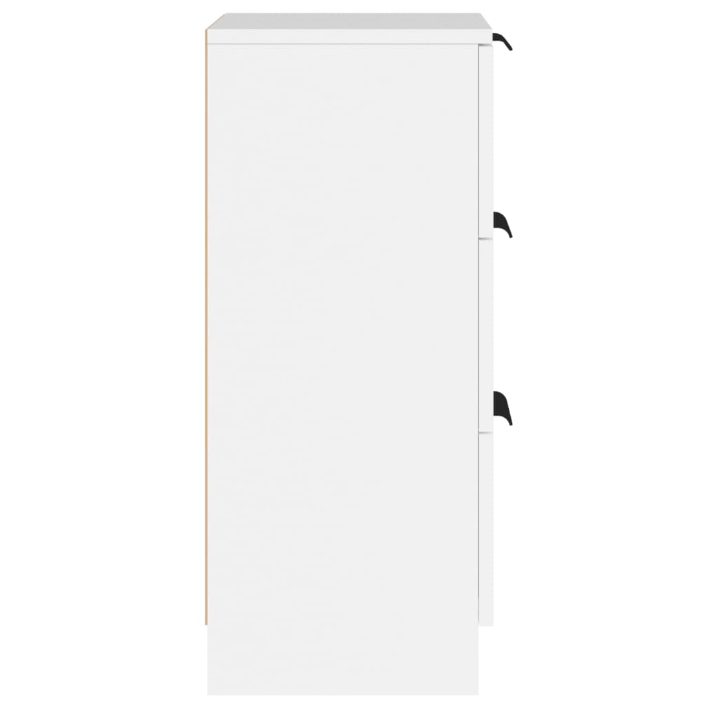 Skjenk Hvit 30X30X70 Cm Konstruert Tre