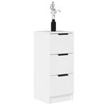 Skjenker 2 Stk Hvit 30X30X70 Cm Konstruert Tre
