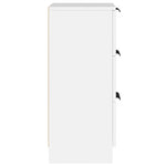 Skjenker 2 Stk Hvit 30X30X70 Cm Konstruert Tre