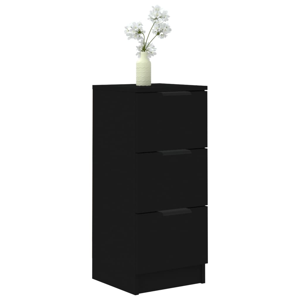 Skjenk Svart 30X30X70 Cm Konstruert Tre