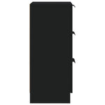 Skjenk Svart 30X30X70 Cm Konstruert Tre