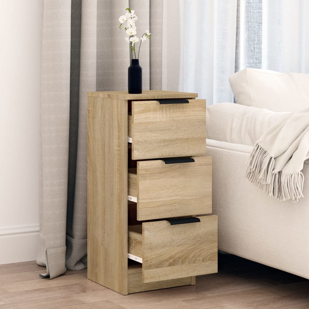 Skjenk Sonoma Eik 30X30X70 Cm Konstruert Tre