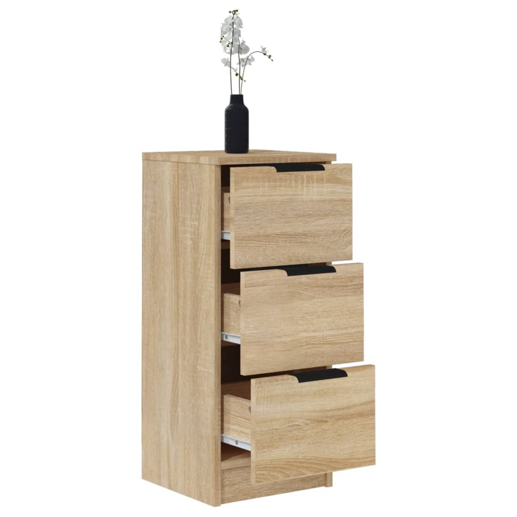 Skjenk Sonoma Eik 30X30X70 Cm Konstruert Tre