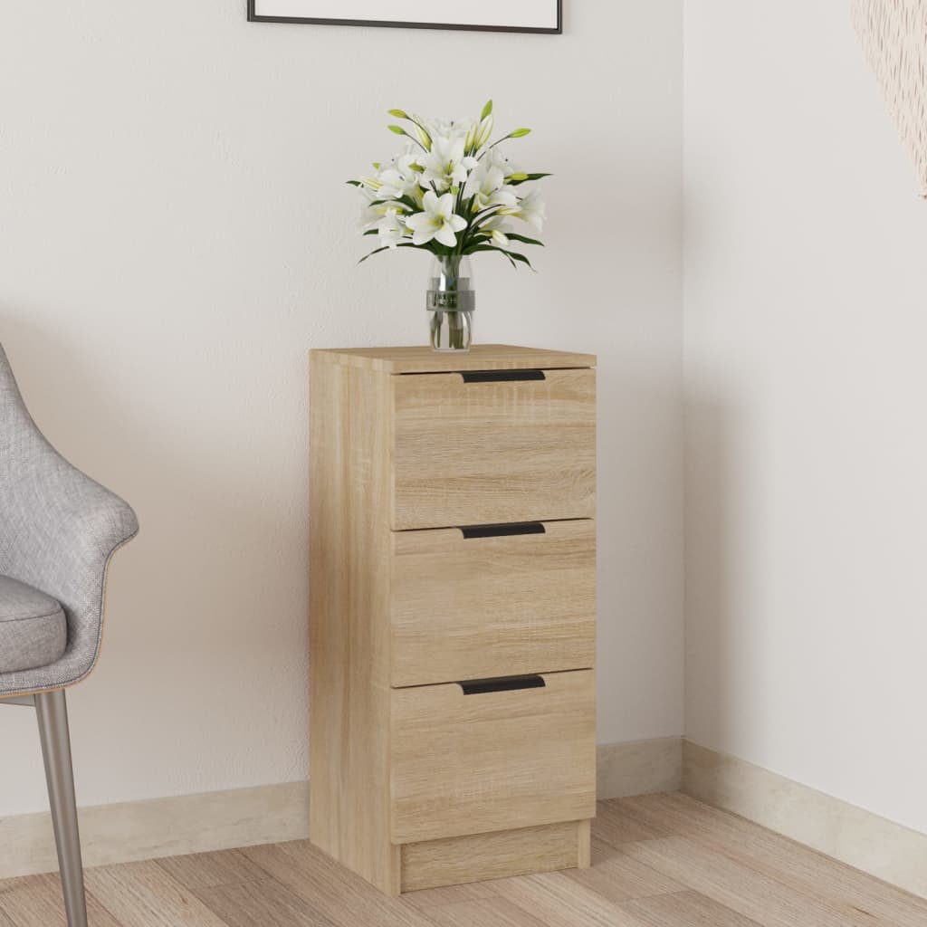 Skjenk Sonoma Eik 30X30X70 Cm Konstruert Tre