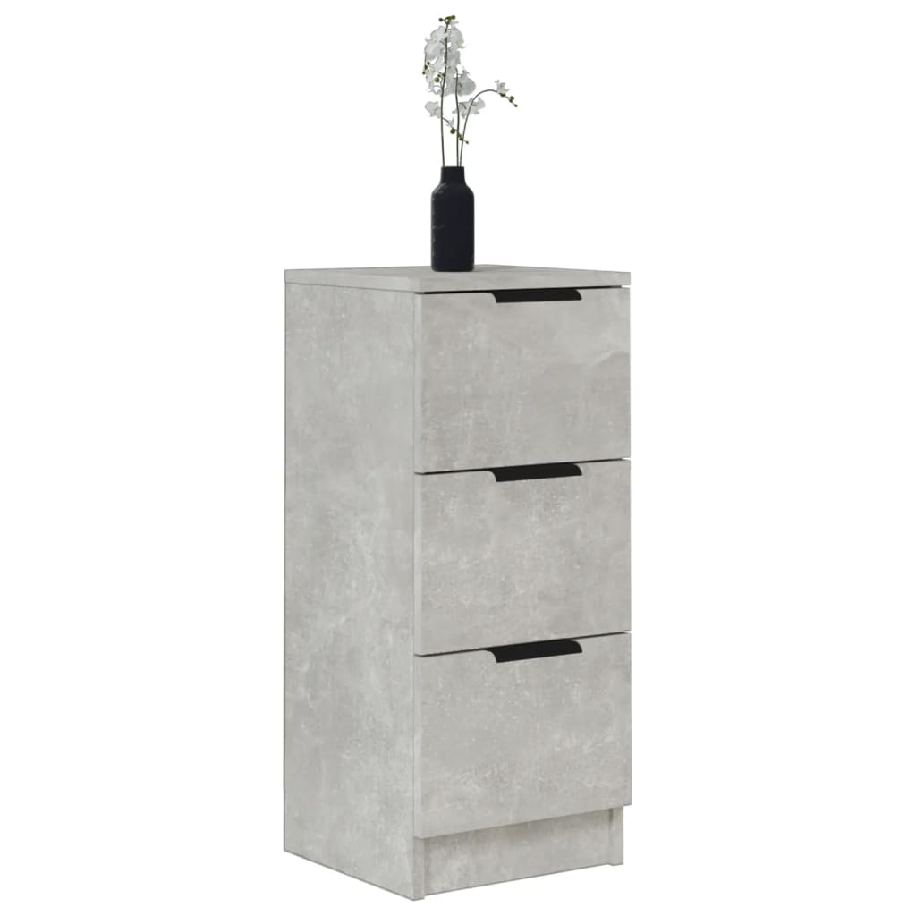 Skjenk Betonggrå 30X30X70 Cm Konstruert Tre