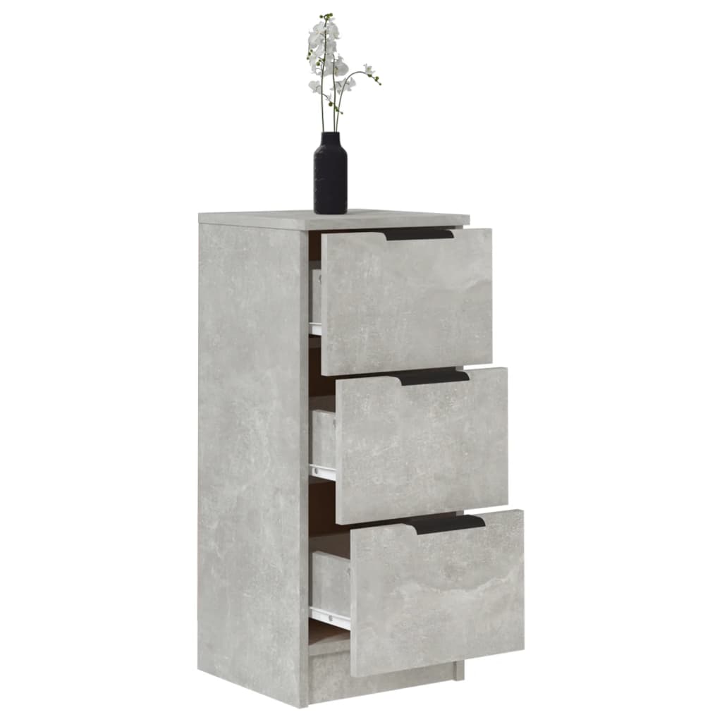 Skjenk Betonggrå 30X30X70 Cm Konstruert Tre