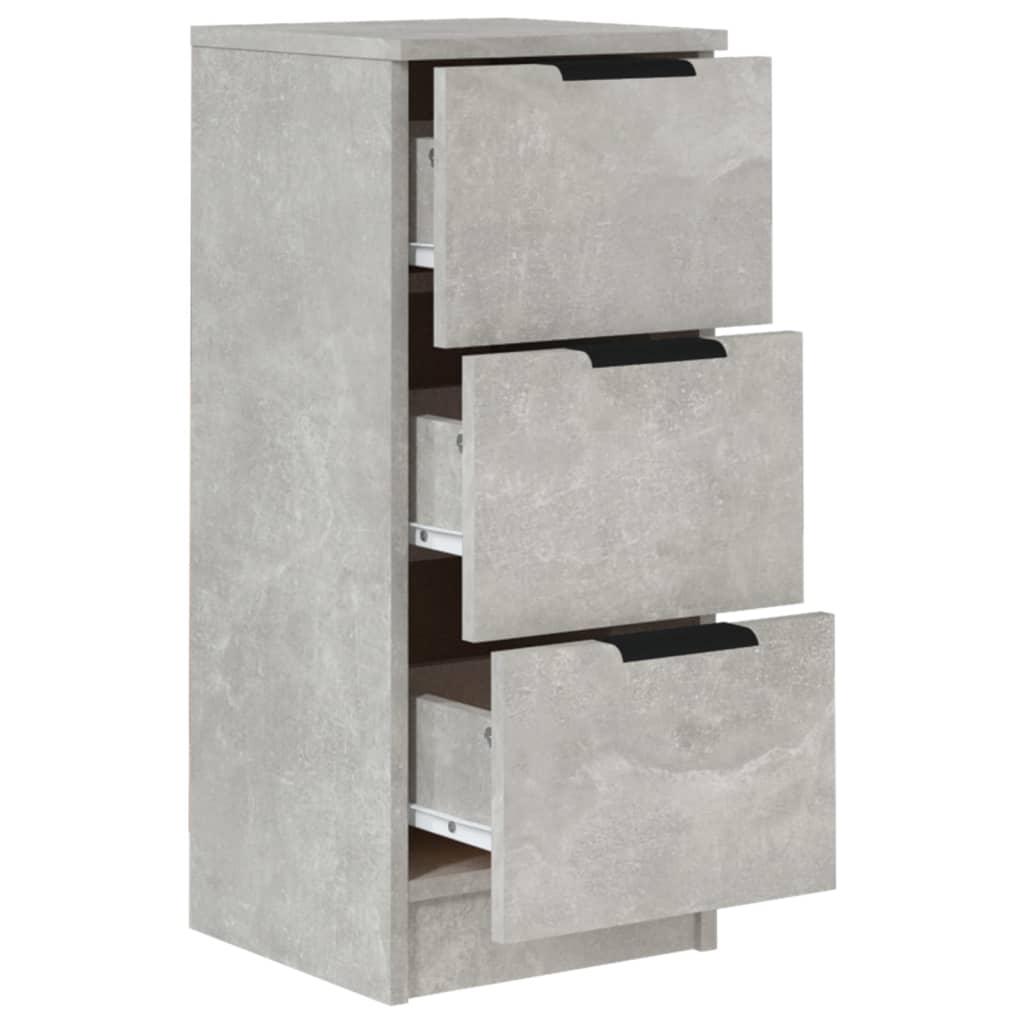 Skjenk Betonggrå 30X30X70 Cm Konstruert Tre