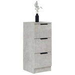 Skjenker 2 Stk Betonggrå 30X30X70 Cm Konstruert Tre
