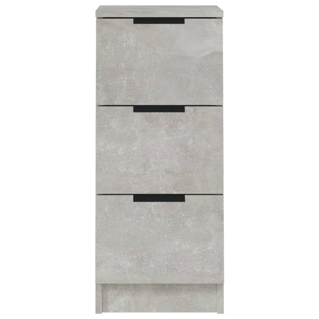 Skjenker 2 Stk Betonggrå 30X30X70 Cm Konstruert Tre