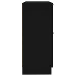 Skjenker 2 Stk Svart 30X30X70 Cm Konstruert Tre