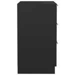 Nattbord 2 Stk Svart 40X36X65 Cm