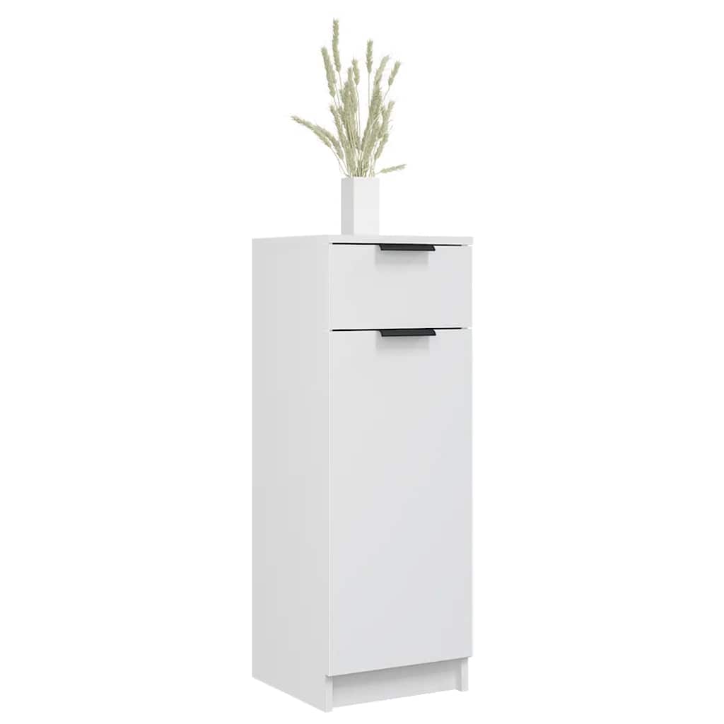 Baderomsskap Hvit 32X34X90 Cm Konstruert Tre