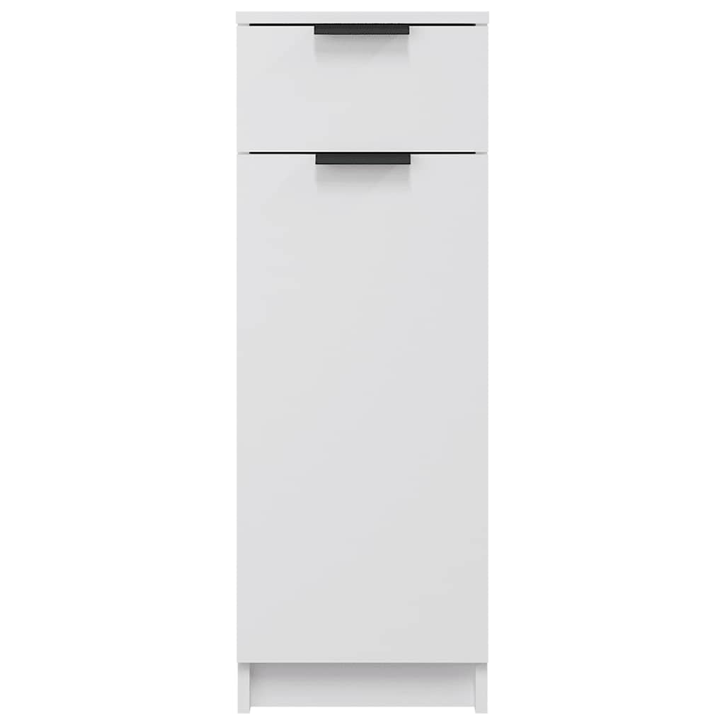 Baderomsskap Hvit 32X34X90 Cm Konstruert Tre