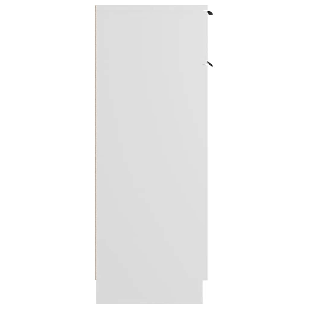 Baderomsskap Hvit 32X34X90 Cm Konstruert Tre