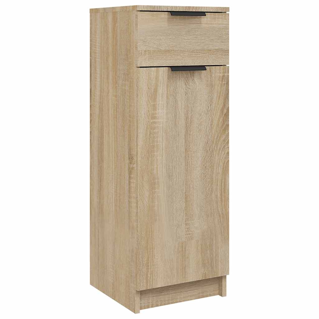 Baderomsskap Sonoma Eik 32X34X90 Cm Konstruert Tre