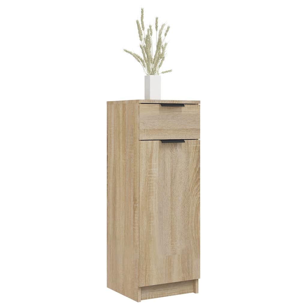 Baderomsskap Sonoma Eik 32X34X90 Cm Konstruert Tre