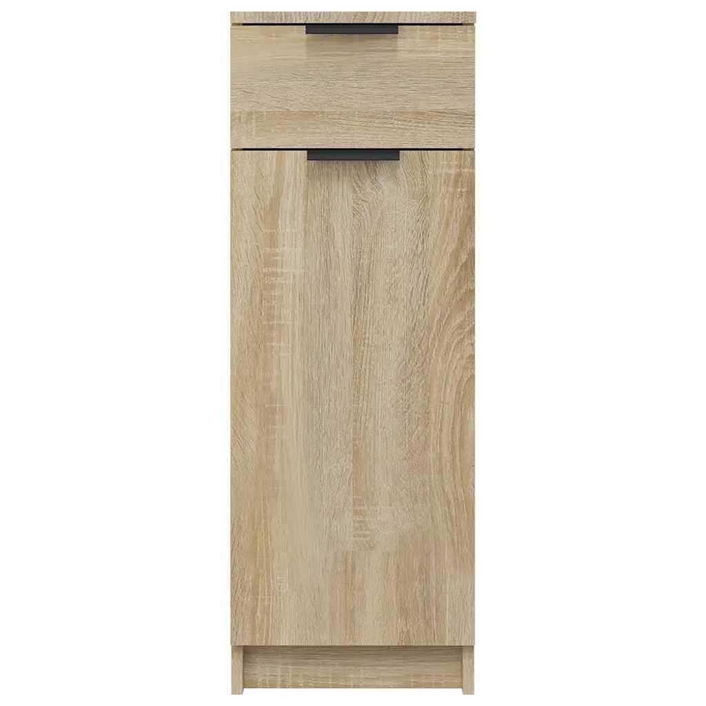 Baderomsskap Sonoma Eik 32X34X90 Cm Konstruert Tre