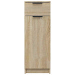 Baderomsskap Sonoma Eik 32X34X90 Cm Konstruert Tre
