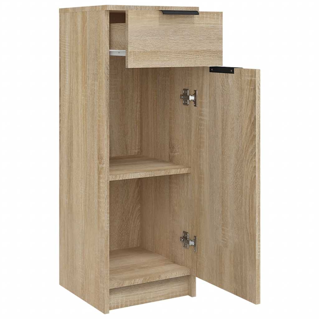 Baderomsskap Sonoma Eik 32X34X90 Cm Konstruert Tre