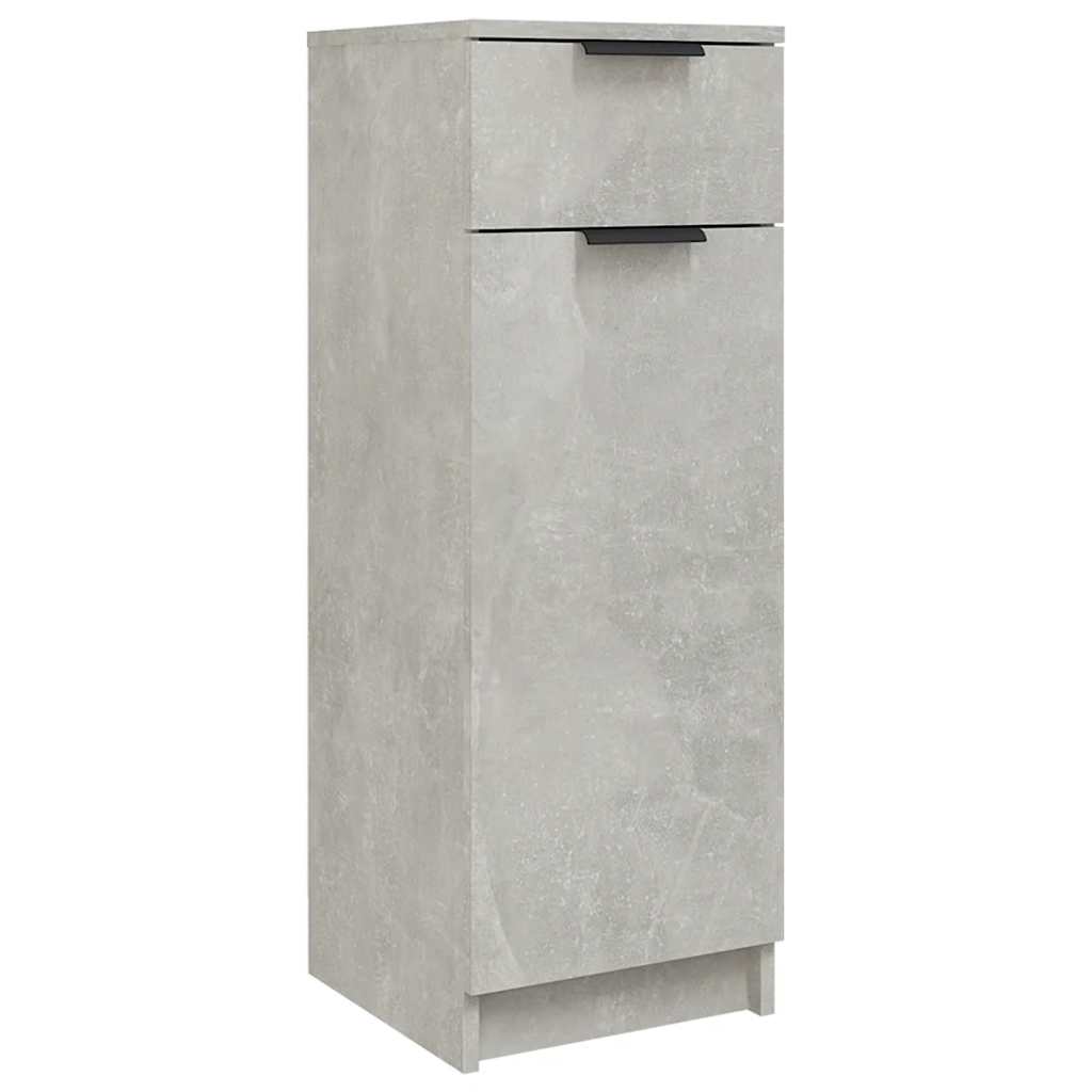 Baderomsskap Betonggrå 32X34X90 Cm Konstruert Tre