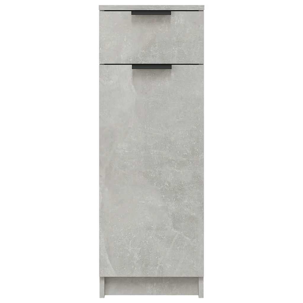 Baderomsskap Betonggrå 32X34X90 Cm Konstruert Tre