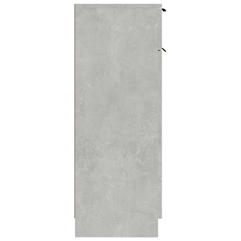 Baderomsskap Betonggrå 32X34X90 Cm Konstruert Tre
