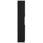 Baderomsskap Svart 32X34X188,5 Cm Konstruert Tre