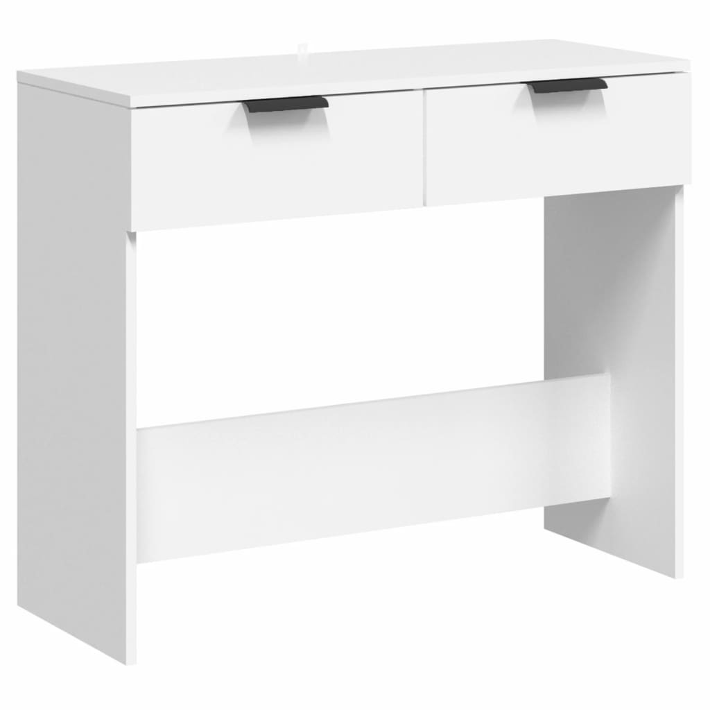 Konsollbord Hvit 90X36X75 Cm Konstruert Tre