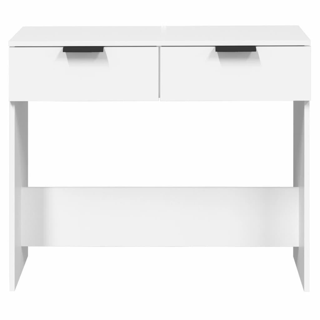 Konsollbord Hvit 90X36X75 Cm Konstruert Tre