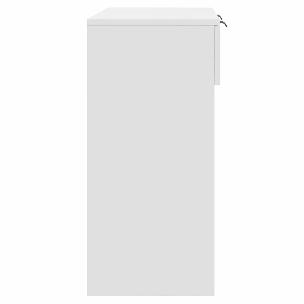 Konsollbord Hvit 90X36X75 Cm Konstruert Tre