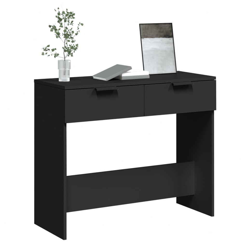 Konsollbord Svart 90X36X75 Cm Konstruert Tre