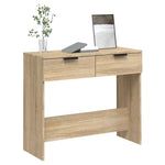 Konsollbord Sonoma Eik 90X36X75 Cm Konstruert Tre