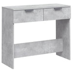 Konsollbord Betonggrå 90X36X75 Cm Konstruert Tre