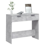 Konsollbord Betonggrå 90X36X75 Cm Konstruert Tre
