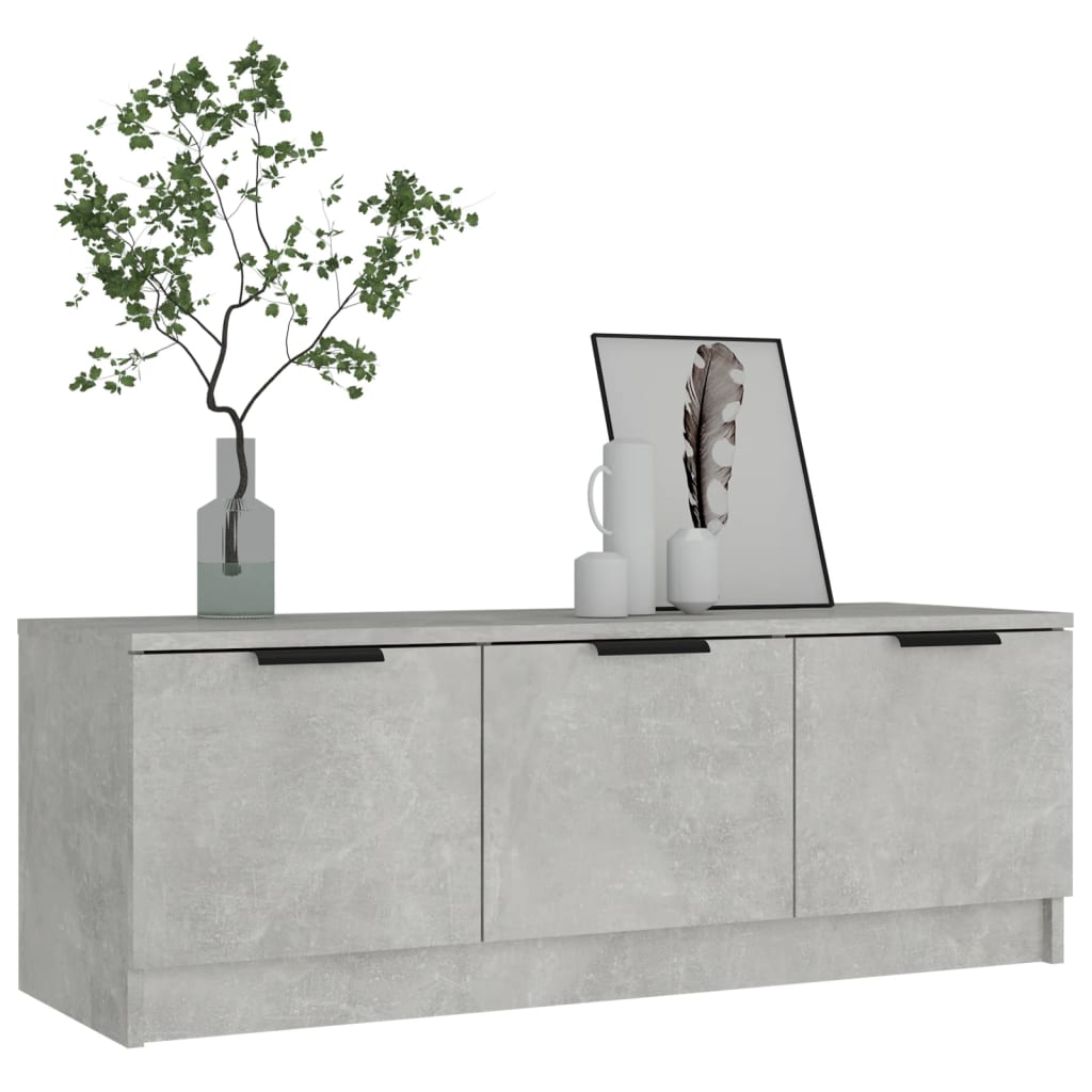Tv-Benk Betonggrå 102X35X36,5 Cm Konstruert Tre