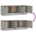 Tv-Benk Betonggrå 102X35X36,5 Cm Konstruert Tre
