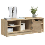 Tv-Benk Sonoma Eik 102X35,5X36,5 Cm Konstruert Tre