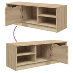 Tv-Benk Sonoma Eik 102X35,5X36,5 Cm Konstruert Tre