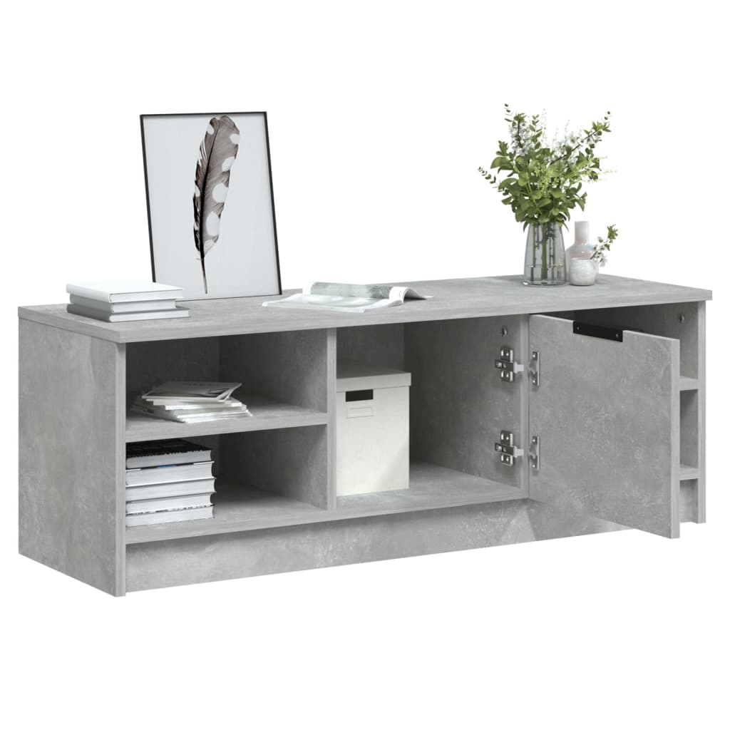 Tv-Benk Betonggrå 102X35,5X36,5 Cm Konstruert Tre