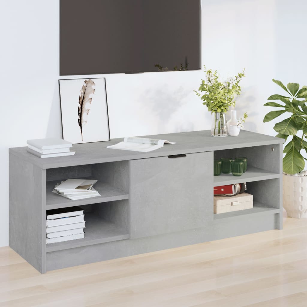 Tv-Benk Betonggrå 102X35,5X36,5 Cm Konstruert Tre