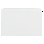 Veggmontert Nattbord Hvit 34X30X20 Cm