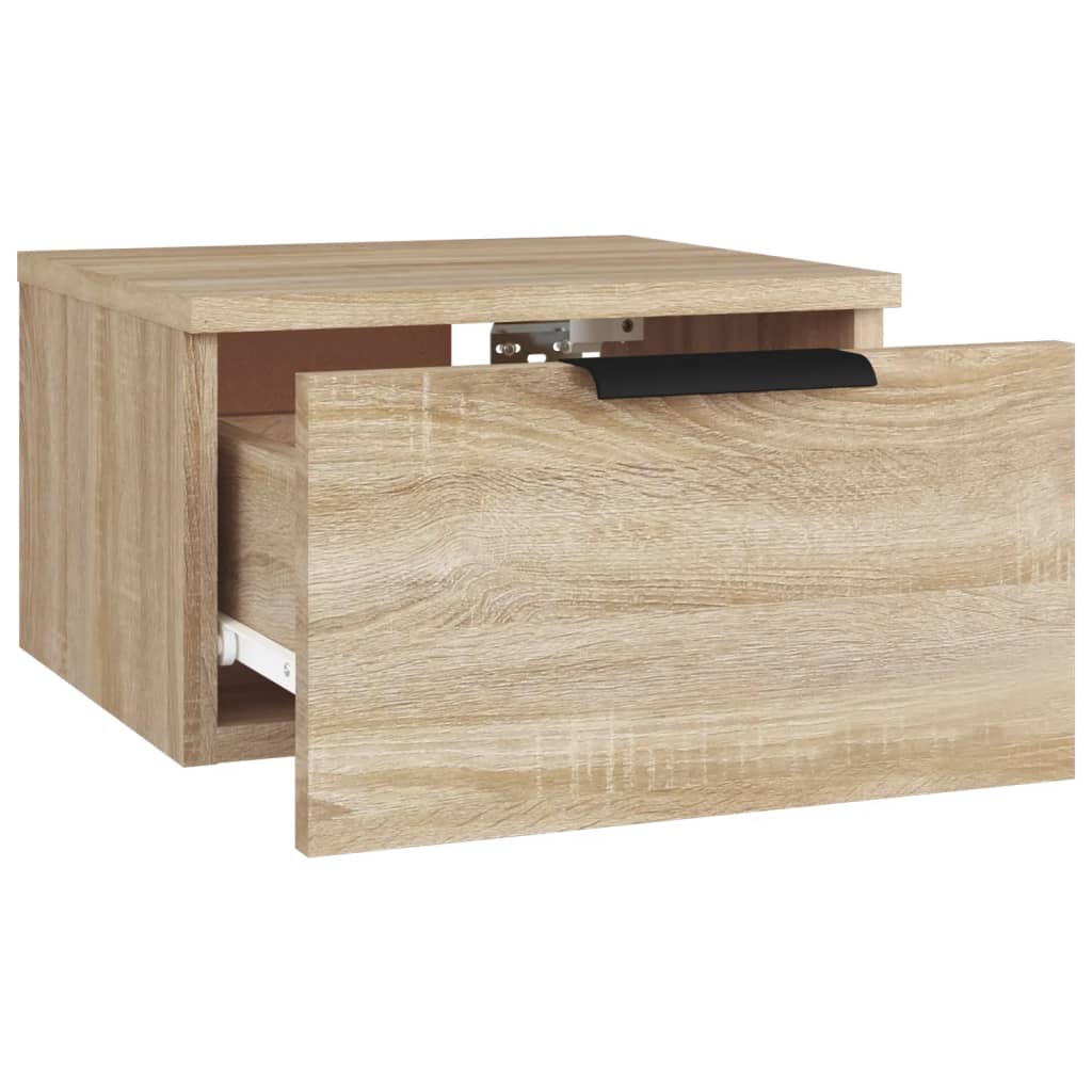 Veggmontert Nattbord Sonoma Eik 34X30X20 Cm