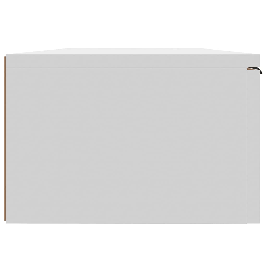 Veggskap Hvit 68X30X20 Cm Konstruert Tre